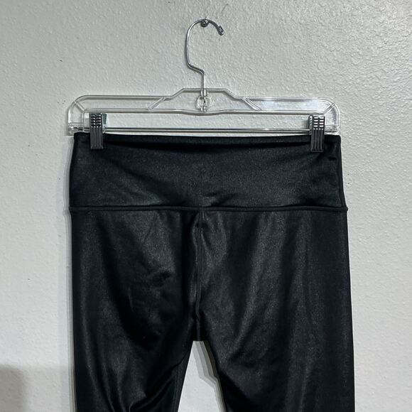 Athleta Black Shimmer High Waist Leggings Sz SP - Picture 6 of 11